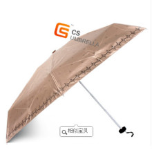 Promoción 5 paraguas plegable y regalo paraguas (YS-5F1001A)